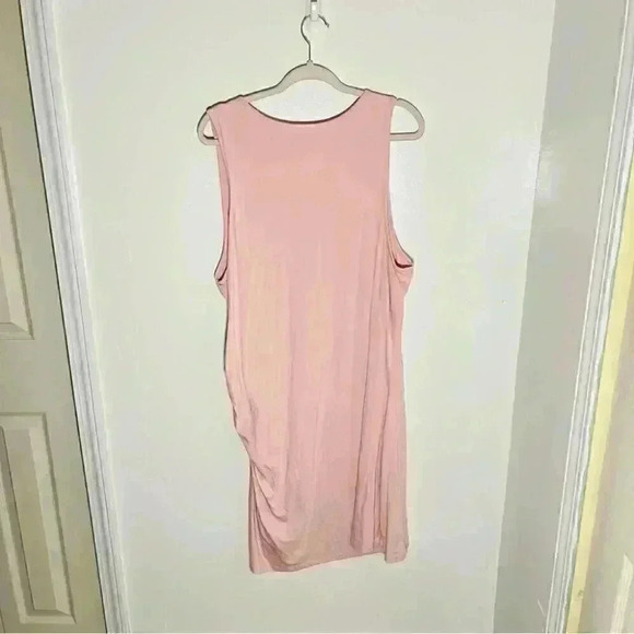 Athleta Della Dress Bodycon Breathable Cotton Orchid Pink Size 2X - Picture 7 of 7